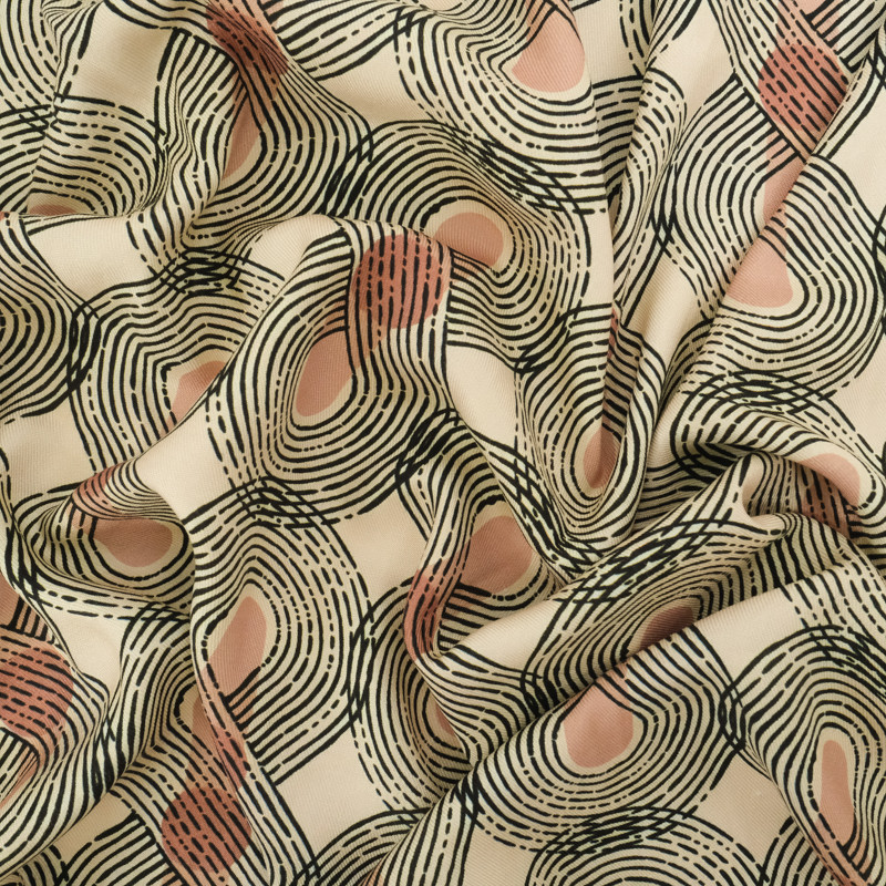 Twill Viscose Psyche Cappuccino - Maison Klem